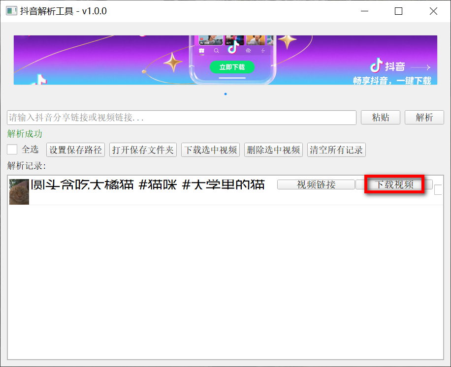 图片[4]-抖音视频无水印解析下载工具，免费无广无限制使用